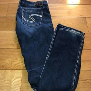 Silver jeans slim bootcut size 27 xlong
